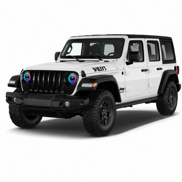 Lighting Trendz 7" Pre-Built Headlights Mercury V.2 - White Edition main image